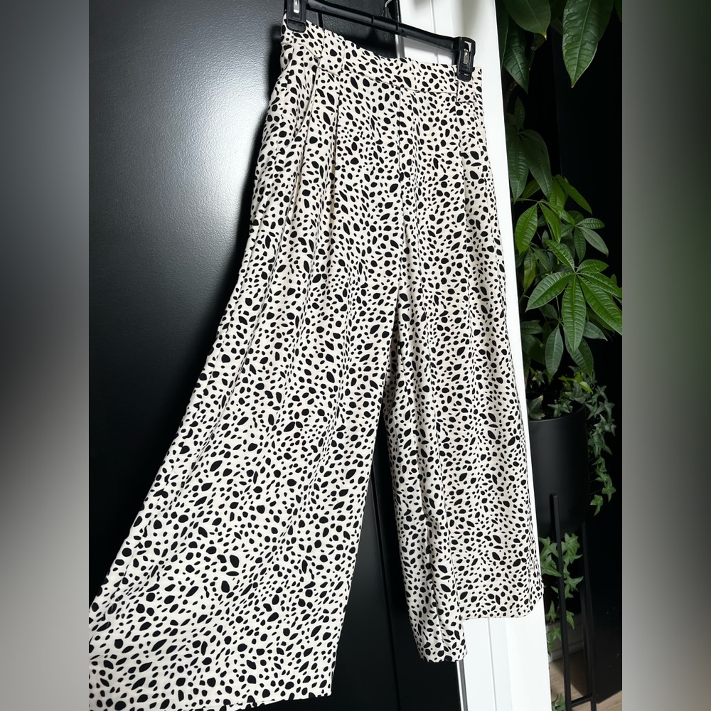 Spotted trousers from Zara with tags